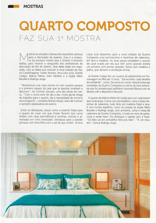 Ana Lúcia JucáCASA SHOPPING MAGAZINE – 07/2014
