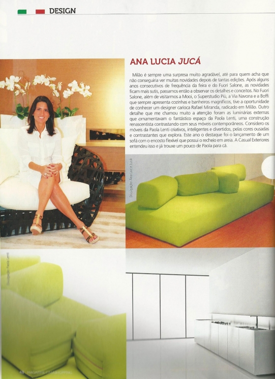 Ana Lúcia JucáCASA SHOPPING MAGAZINE – 07/2012