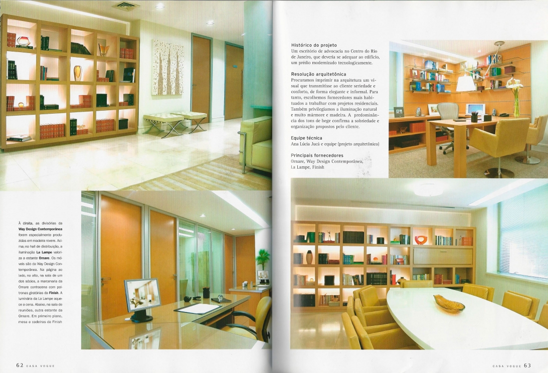 Ana Lúcia JucáCASA VOGUE – EDIÇÃO 246 – 2006