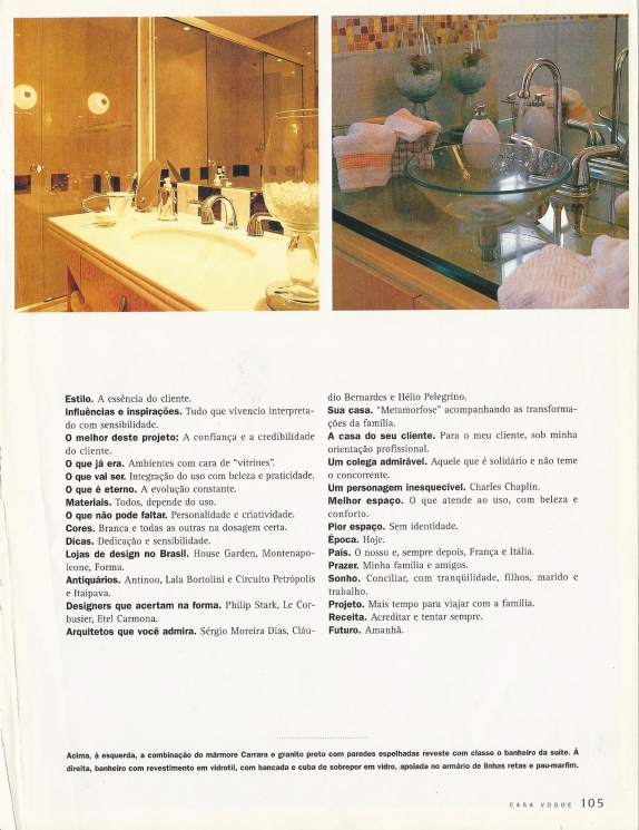 Ana Lúcia JucáCASA VOGUE – 2003