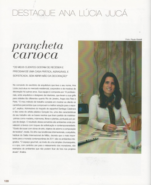 Ana Lúcia JucáREVISTA KAZA – 08/2011