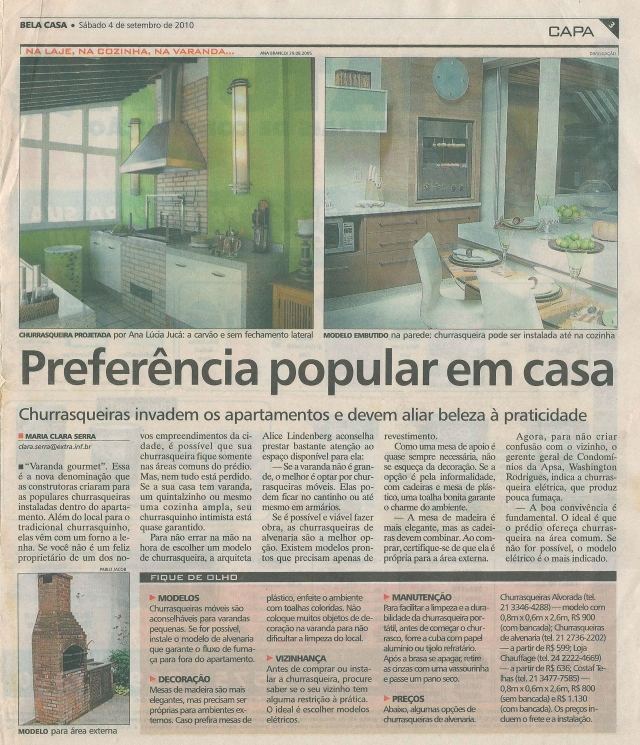 Ana Lúcia JucáBELA CASA – 04/09/2010