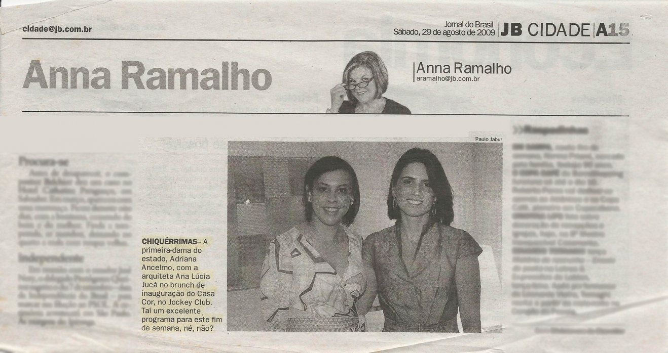 Ana Lúcia JucáJB CIDADE – 29/08/2009