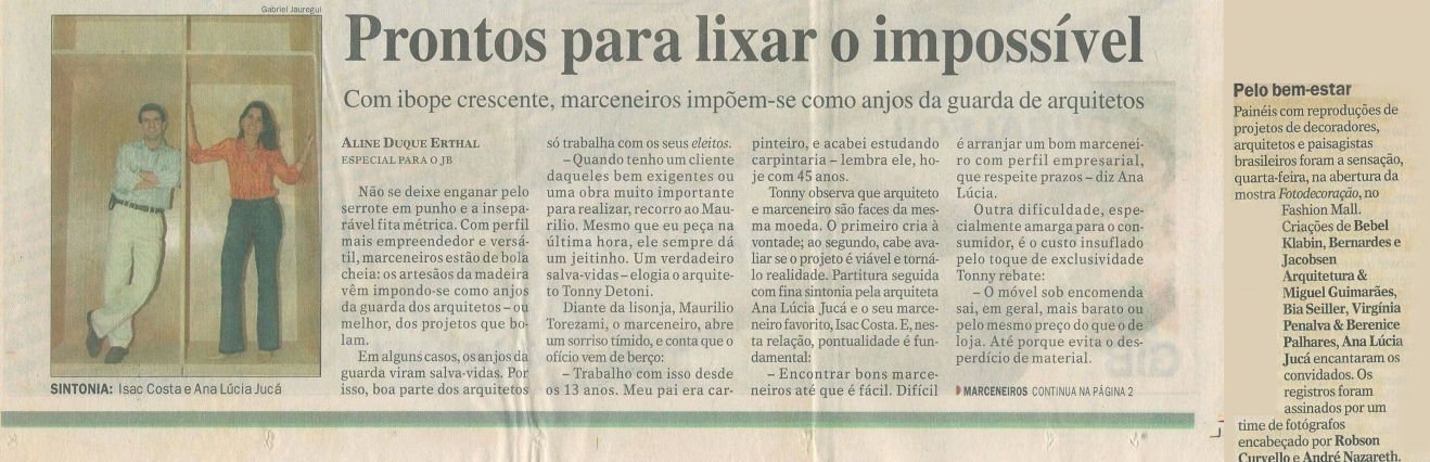 Ana Lúcia JucáJORNAL DO BRASIL – 13/07/2003