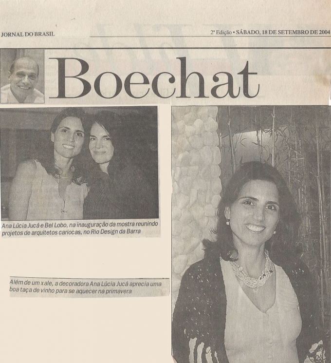 Ana Lúcia JucáJORNAL DO BRASIL – 18/09/2004