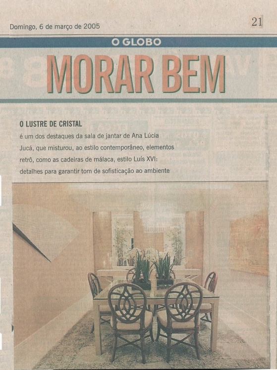 Ana Lúcia JucáO GLOBO – 06/03/2005